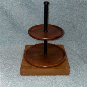 Threshold Wooden Two-Tier Tray  NEW